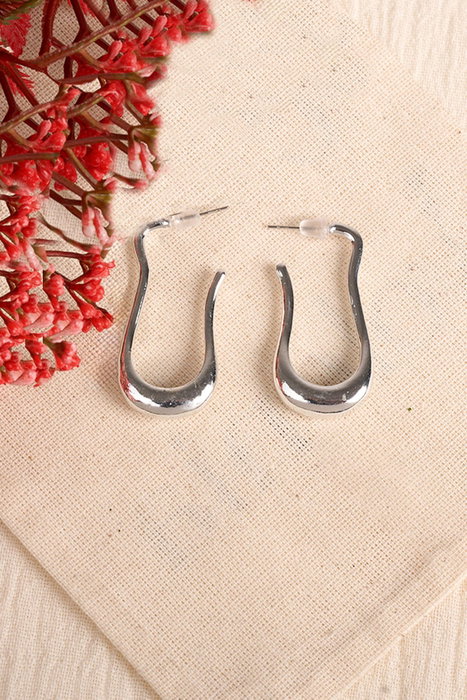 Heliophilia Silver Pendientes de Plata con Acabado de Laca Talla Única